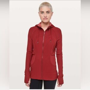 Lululemon Dance Studio Jacket Rib Sleeve in Dark Sport Red Size 4